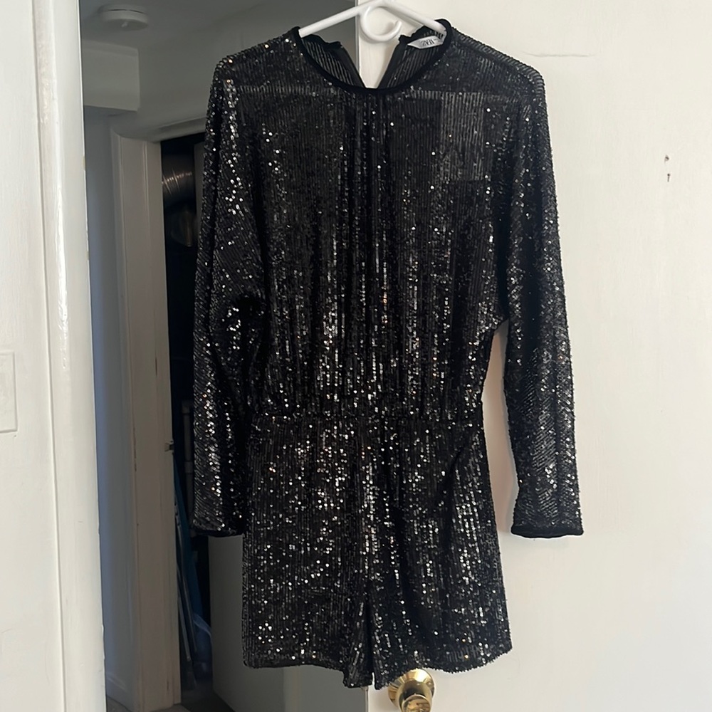 Brand new, never worn, tags attached, Zara long sleeved romper